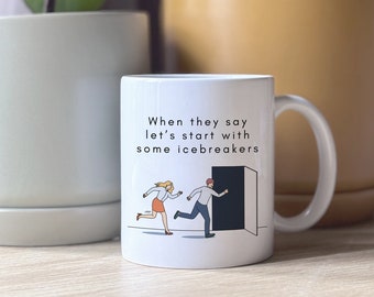 Icebreakers Coffee Mug, Office Coffee Mug, Funny Office Mug, Funny Mug For Office Workers, Office Gift Mug, Coffee Mugs, Coffee Mug Gift