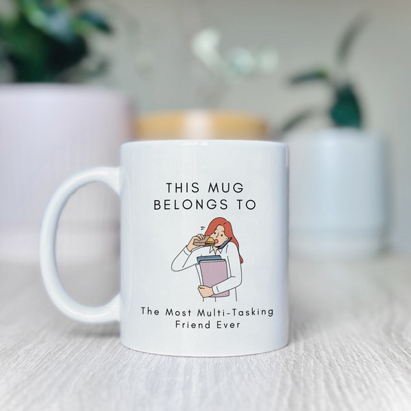 Multi-Tasking-Freund-Becher, Multi-Tasking-Freund-Becher, Geschenk für Multi-Tasker, Becher für Multi-Tasker, lustiger Multitasking-Becher, Freund-Becher-Geschenk