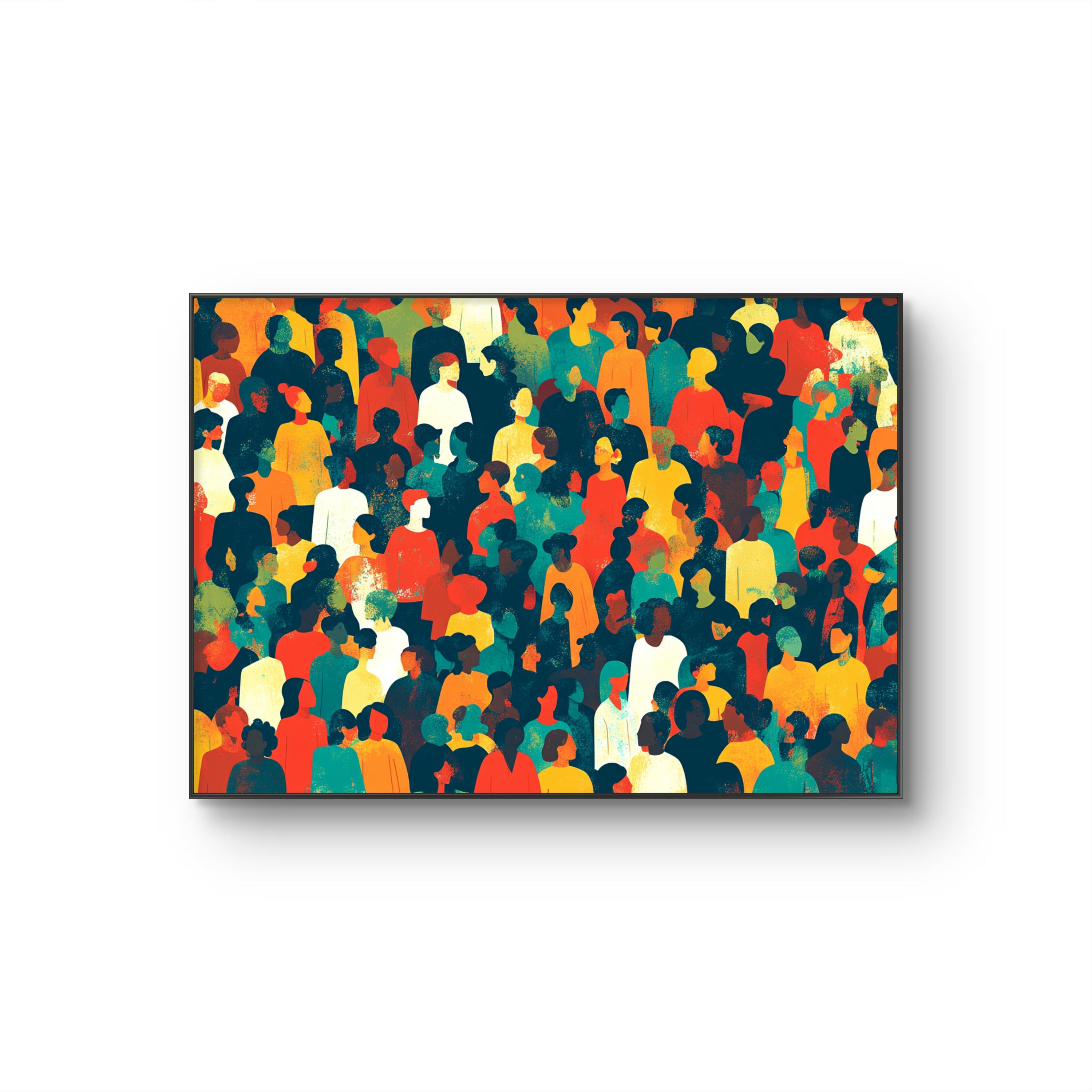 People. Diversity. Inclusion: Printable Wall Art - Constructivist Poster, Instant Download (50x70 cm)