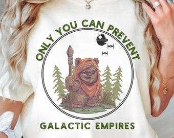 Comfort Colors® Ewok Star Wars Shirt, Ewok Endor Forest Shirt, Vintage Star Wars Shirt, Disney Shirts, May the Force tee