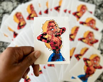 Die Cut Sticker | “RABID AND CURSED” | Waterbottle, Laptop, Phone, & Notebook Stickers