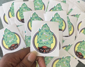 Die-Cut Sticker | “PLANT BASED BITCH” | Waterbottle, Laptop, Phone, & Notebook Stickers