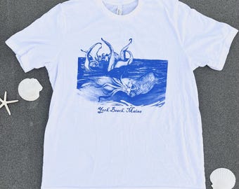 Nautical Lighthouse T-Shirt - Nubble Nightmare Graphic Tee - Unisex