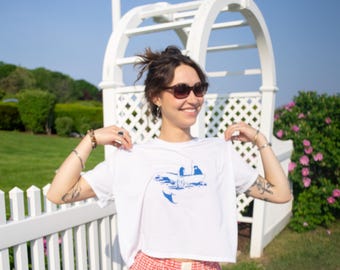 Women's Mermaid Cropped Tee - Fisherman's Fantasy