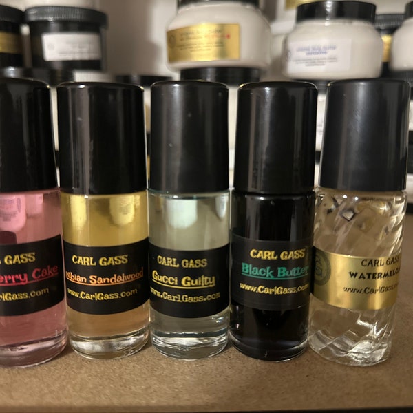 Carl Gass Creations Blends of the Purest Uncut Oils & Your Favorite Popular Ones