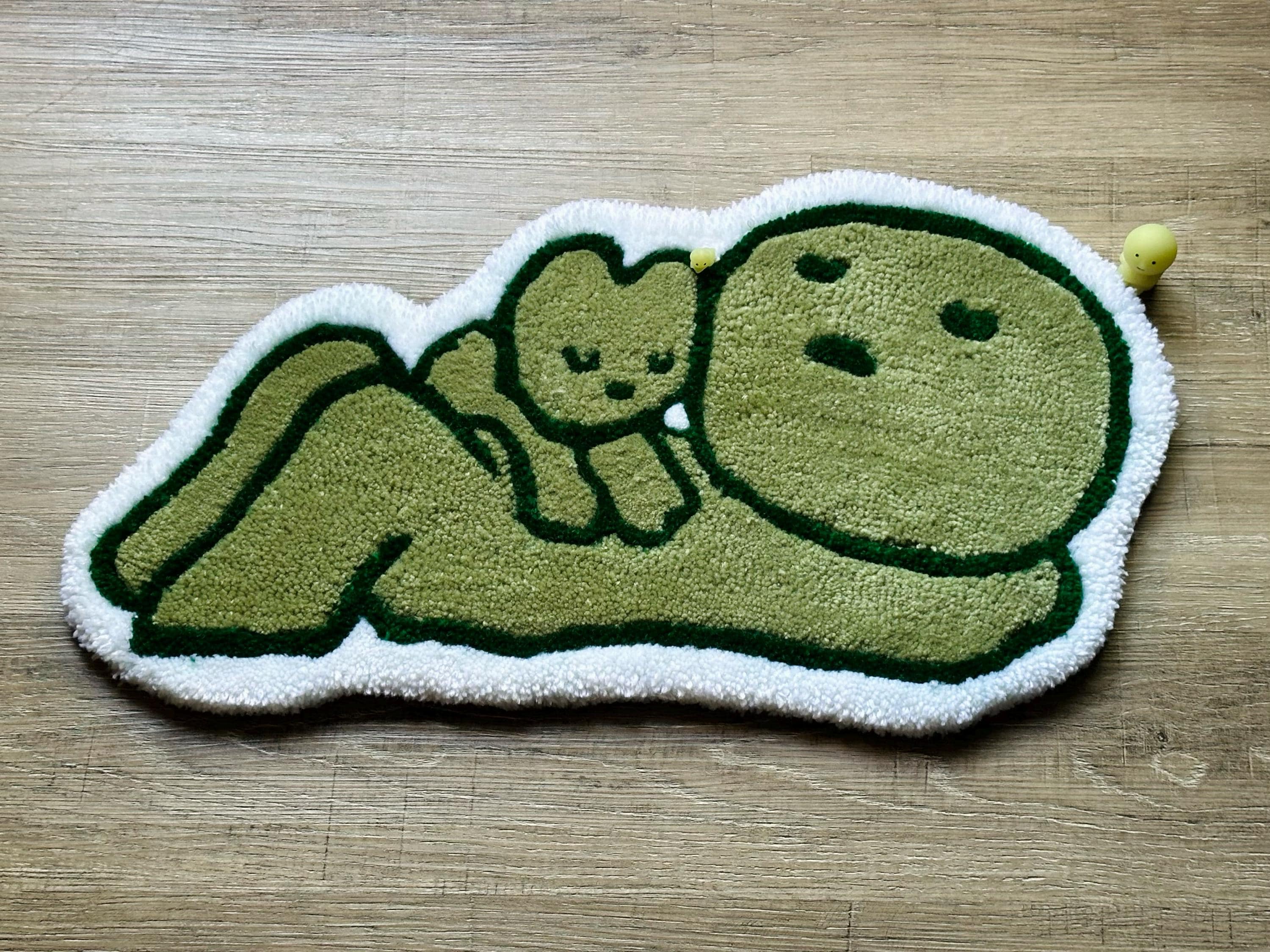 Smiski Sunday Series - Sunbathing Handmade Tufted Rug - Etsy