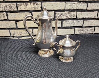 International Silver Company "Camille" silverplate 2pc Teapot Set #6001, #6003