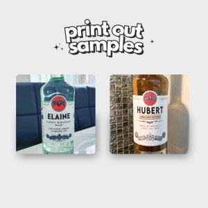 Gepersonaliseerde afdrukbare Bacardi Rum fles etiket Canva sjabloon eigen naam ALLEEN DIGITALE KOPIE afbeelding 3