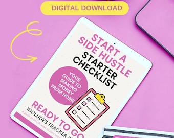 Kit de démarrage Side Hustle : idées de revenus et agenda pour les débutants (téléchargement numérique)