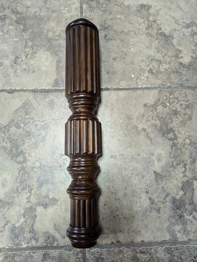 Round Walnut Posts Round Bed Post Solid Walnut Stain Wood Posts/pillars/columns Salvage ...