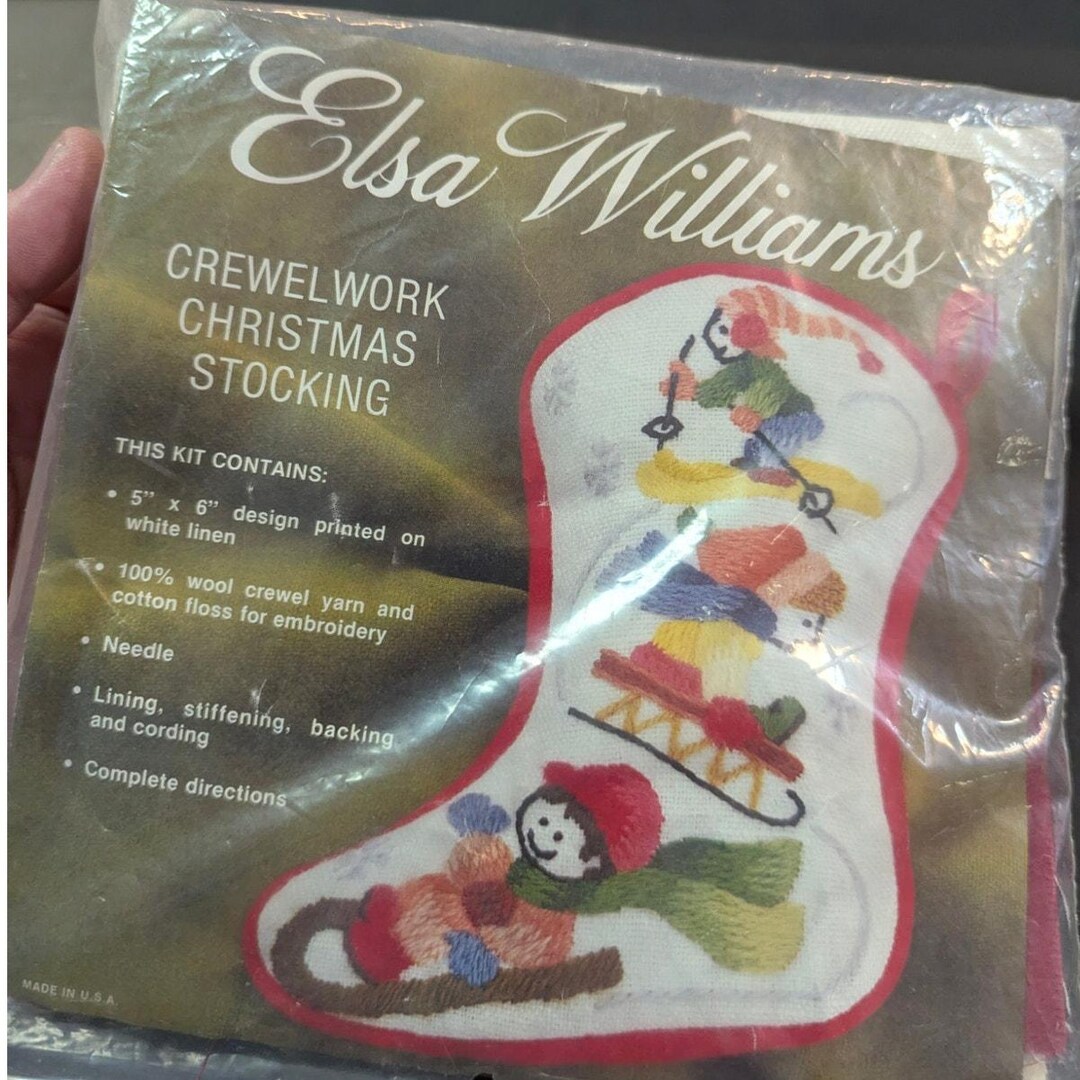Crewel Christmas Stocking Kitsnull