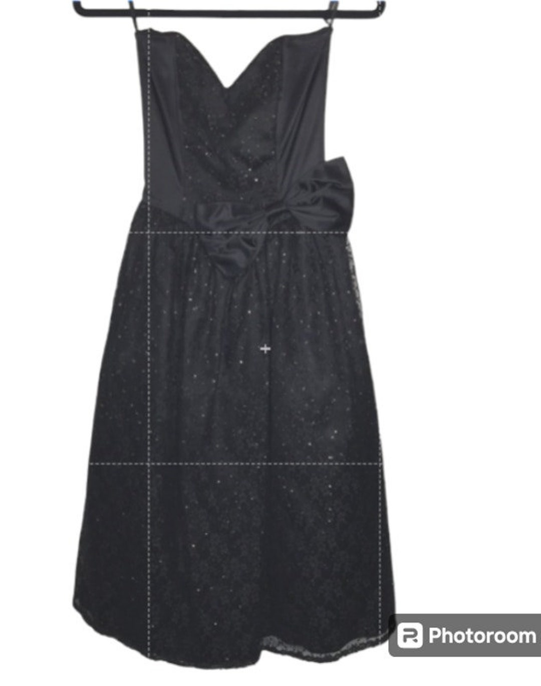 Gunne Sax Jessica Mcclintock VINTAGE Black Dress XS PROM Sparkles ...