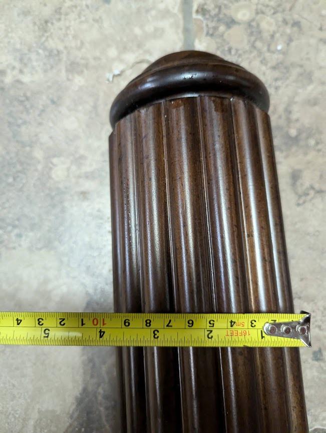 Round Walnut Posts Round Bed Post Solid Walnut Stain Wood Posts/pillars/columns Salvage ...