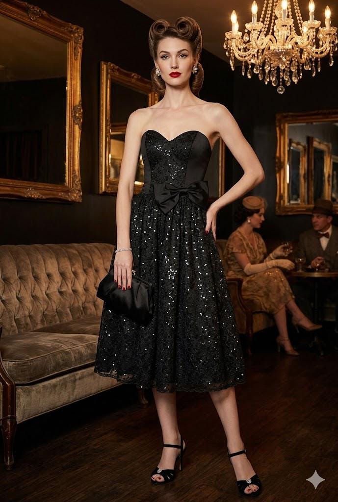 Jessica Mcclintock Black Sparkle Dress - Etsy
