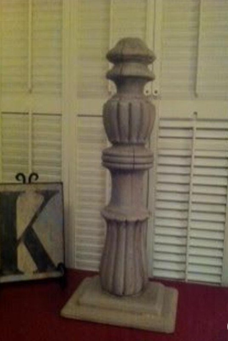 Round Walnut Posts Round Bed Post Walnut Stain Wood & Resin Posts/pillars/columns Salvage ...
