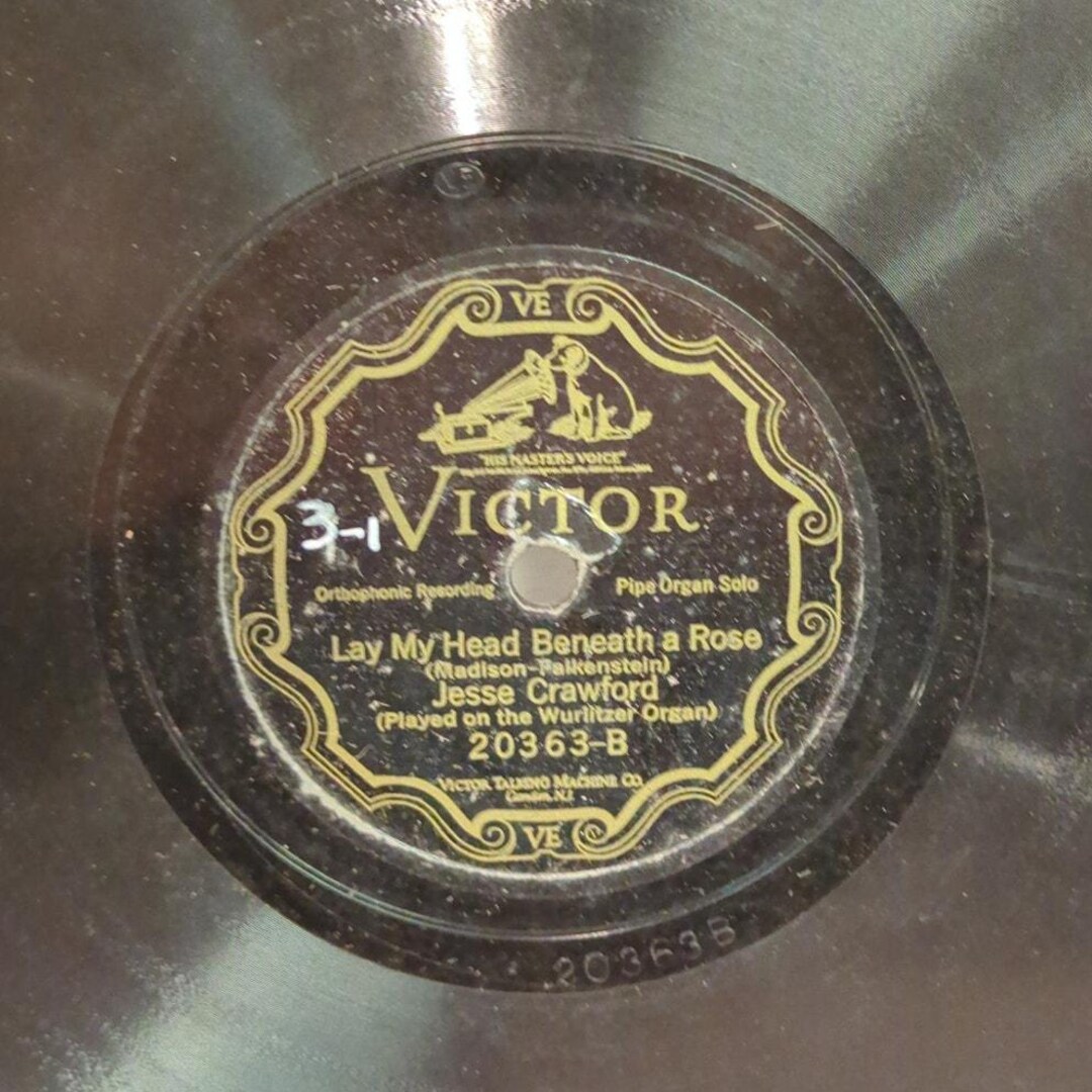 Shellac Disc Vintage 78 Record LP Album Disc Shellac Vinyl 20363 Ernest Jesse ...