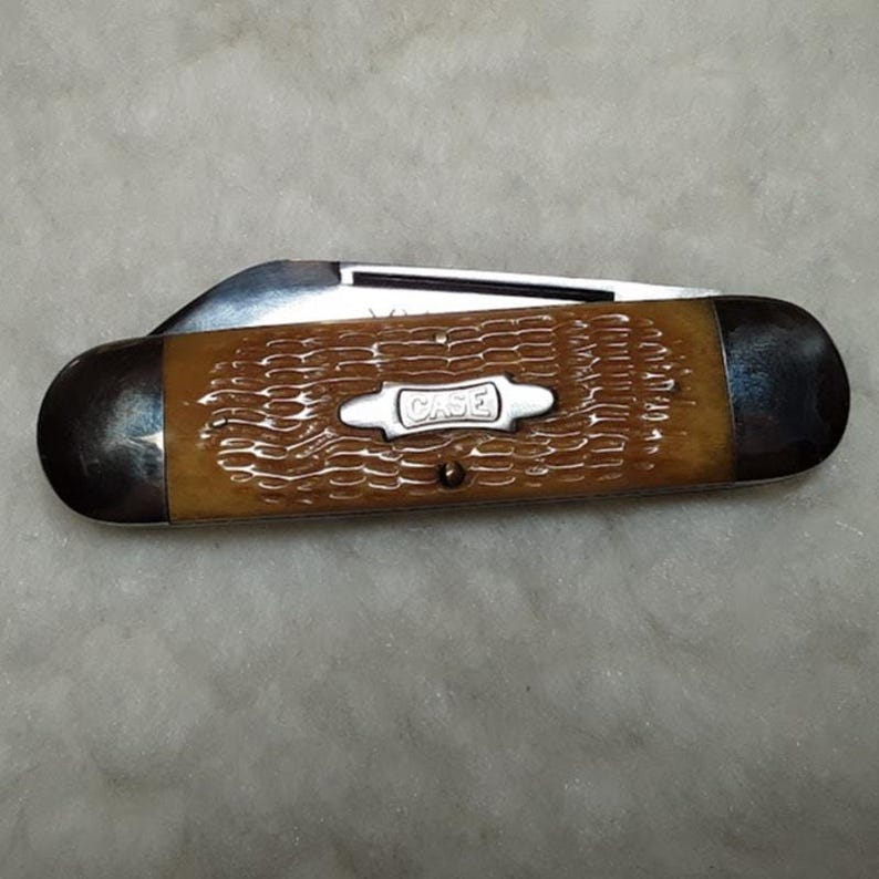 Case XX Folding Pocket KNIFE Elephant Toenail 62050 Light Brown Bone Sunfish 94 zdjęcie 13