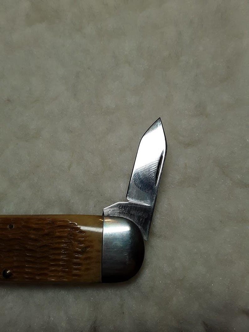 Case XX Folding Pocket KNIFE Elephant Toenail 62050 Light Brown Bone Sunfish 94 zdjęcie 10