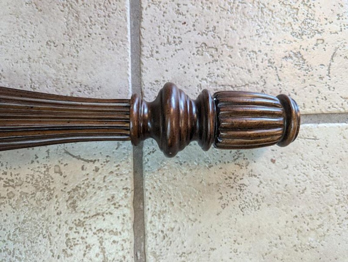 Walnut Posts Round Bed Post Walnut Stain Wood & Resin Posts/pillars/columns Salvage ...