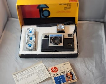 Kodak Instamatic X-15 Color Outfit Camera in Box With Flash - Etsy