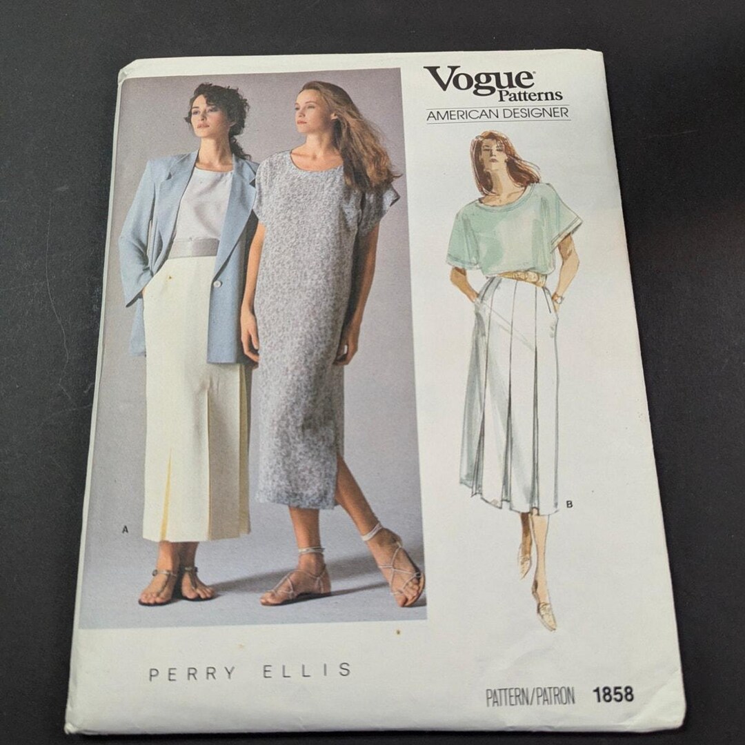 Simplicity R11858 Vintage 1970s Simplicity 1858 Sewing Pattern Misses Jiffy Dress & Top ...