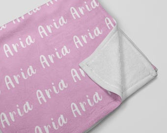 Personalized Pink Minky Blanket For Kids