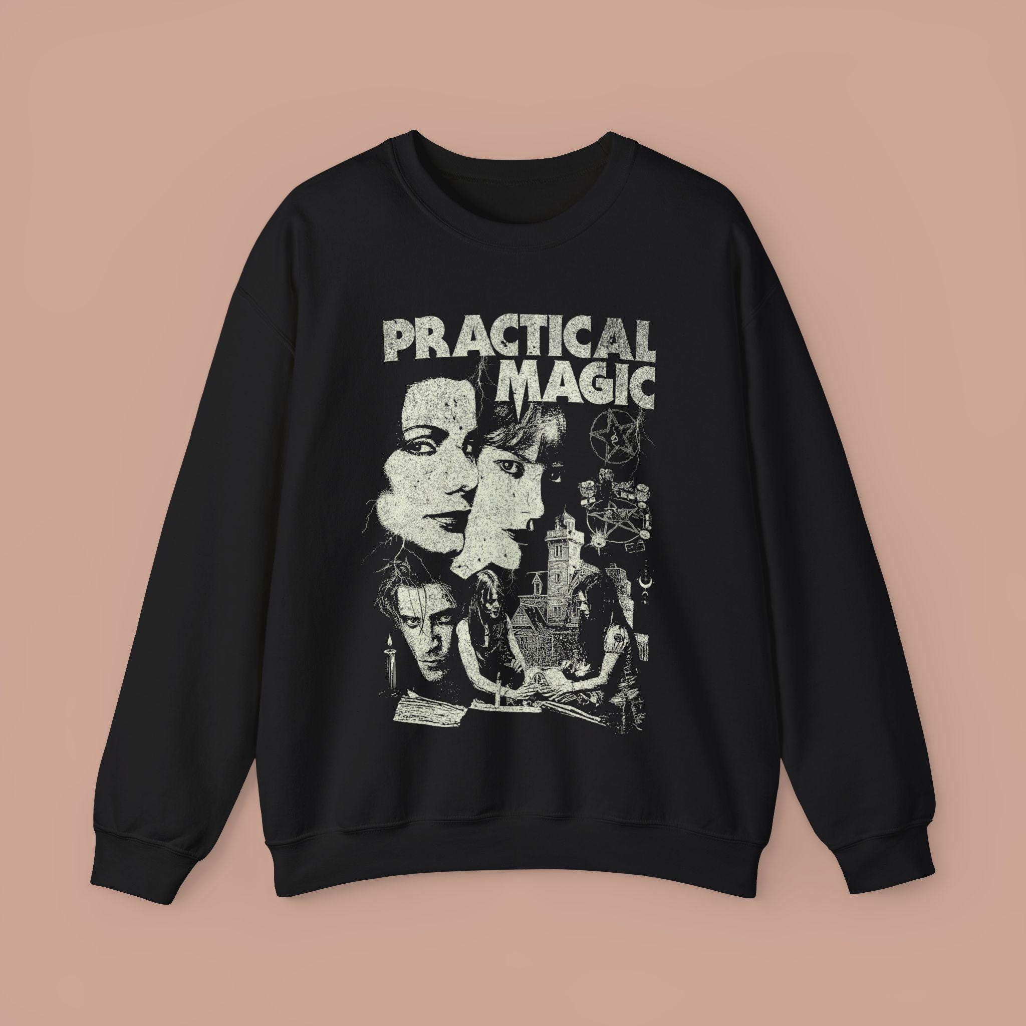 Practical Magic Vintage Halloween Shirt. Retro Horror Shirt. Scary Movie Sweatshirt. Horror Gift. Christmas Gift. Witchy Sweatshirt.