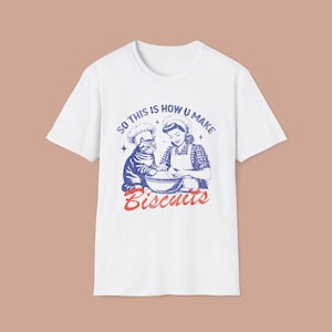 So This Is How You Make Biscuits T-Shirt, Retro Baking Cat Tee, Vintage Kitty Baking T Shirt, Cool Gift for Cat Moms