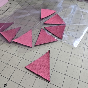 Pink Triangle Patch Available in Iron on or Sew on