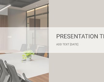 Minimalist Professional Presentation Template - Edit in Canva