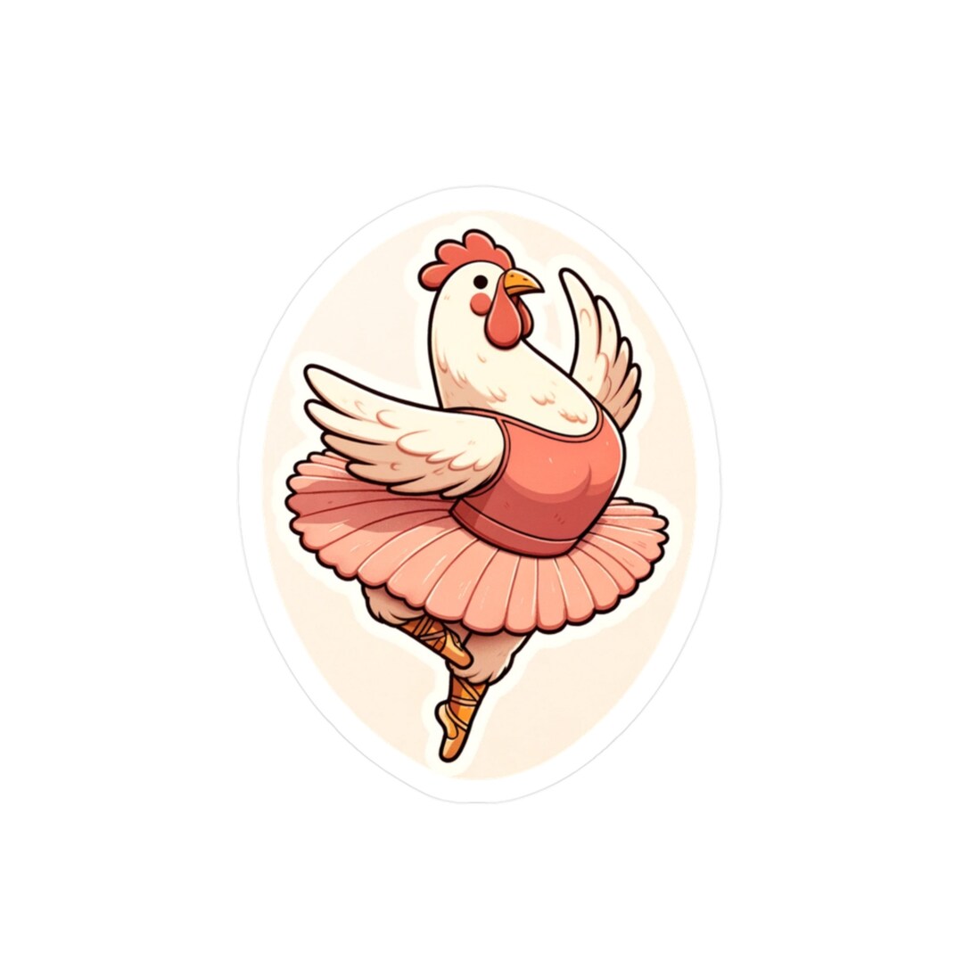 Sport Chicken Ballet Kiss-cut Vinyl Decals - Etsy