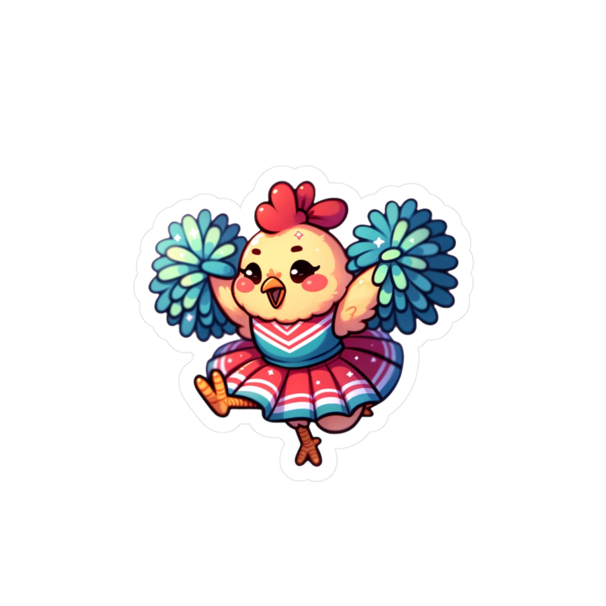 Sport Chicken Little Cheerleader Kiss-cut Vinyl Decals - Etsy