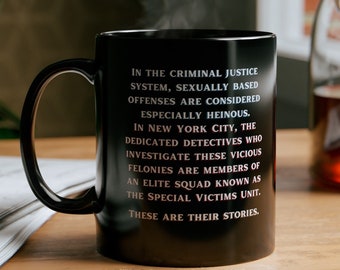SVU Fan Black Mug 11oz | Olivia Benson is My Captain