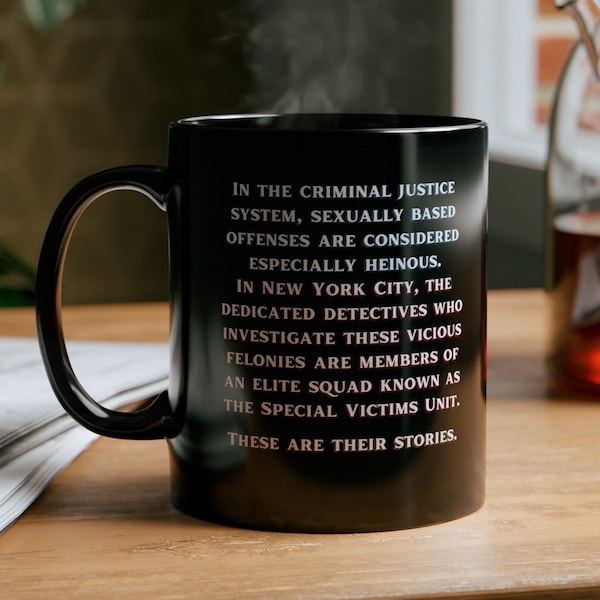 SVU Fan Black Mug 11oz | Olivia Benson is My Captain