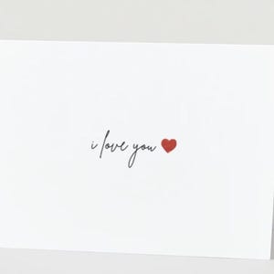 Ich liebe dich Minimalistische Karte | Je T’aime, Te Amo, ich liebe dich Karte | Karte für Freunde und Familie | Mehrsprachige Karten