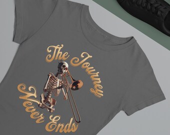 Trombone shirt, skeleton shirt, band director gift, band teacher shirt, trombone player gifts, gift for band teacher, band director shirt