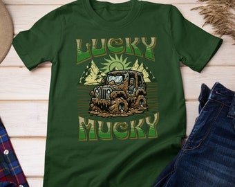 Jeep shirt, St. Patrick's Day shirt, dirt shirt, jeep, St. Patrick's Day, outdoorsy shirt for men, outdoorsy shirt for women, outdoorsy