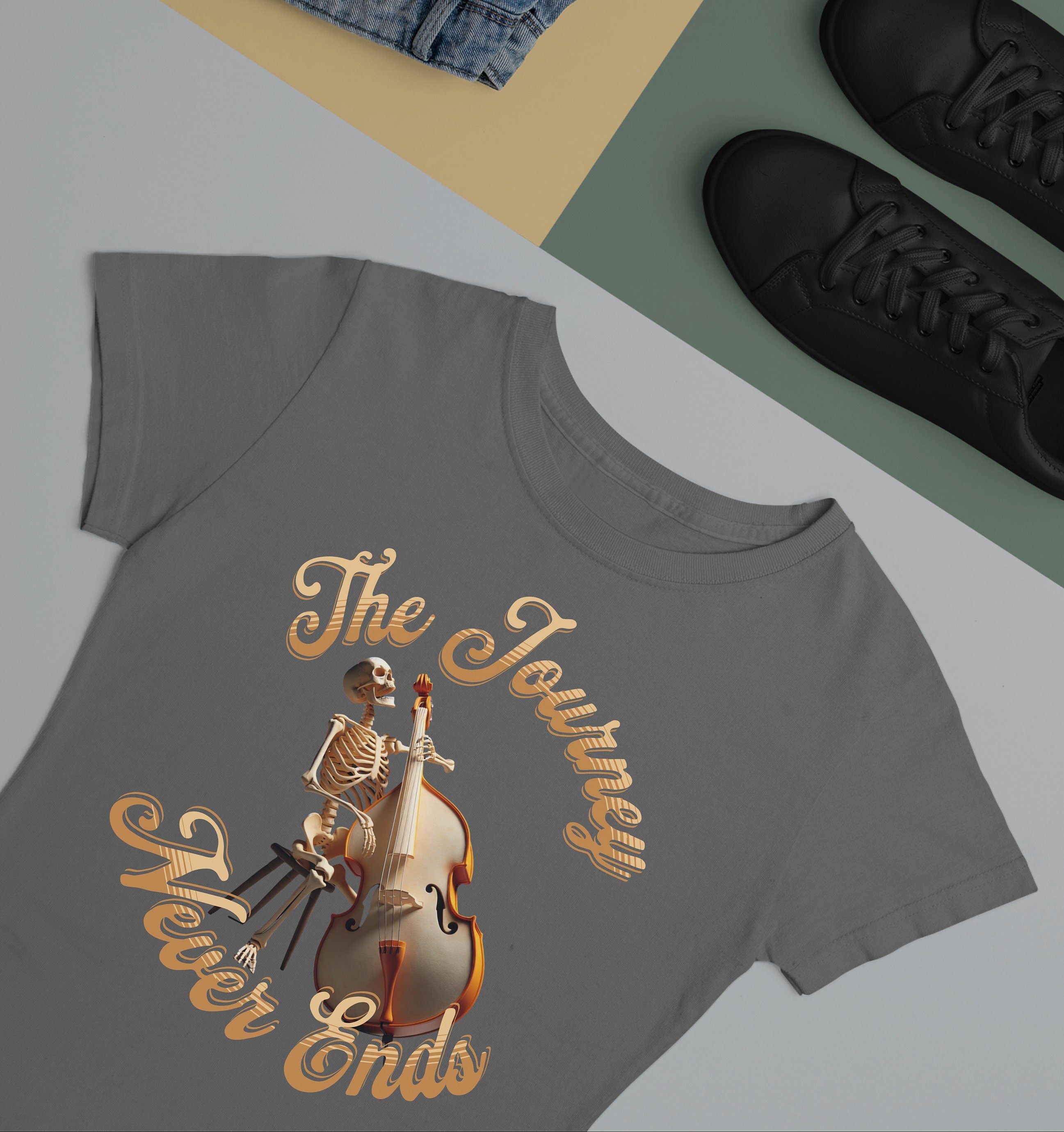 Bass Player Shirt, Upright Bass Player Gift, Skeleton Shirt, Classical