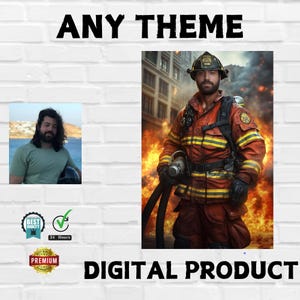 Personalised Digital Portrait of ANY THEME, Custom Digital Portraits, Custom Picture Portrait, Photo Digital Portrait, Digital Art
