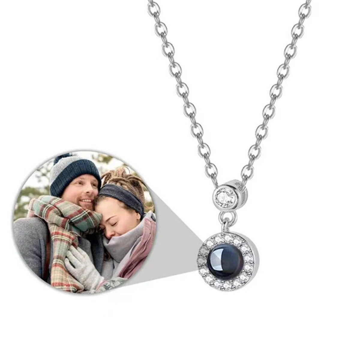 Personalized Projection Custom Photo Necklaces, Picture Necklace — free download