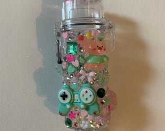 Bling Junk Lighter Case Keychain, Handmade - Variants