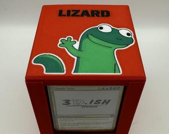 Meme de lagarto - Caja de presentación de mazos de comandante magnético