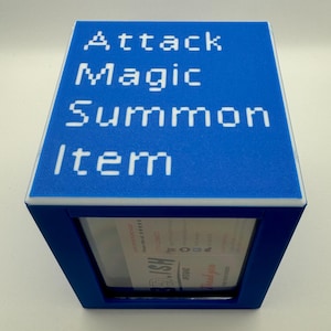 Final Fantasy 7 Battle Menu - Magnetic Commander Showcase Deck Box