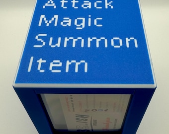 Final Fantasy 7 Battle Menu - Magnetic Commander Showcase Deck Box