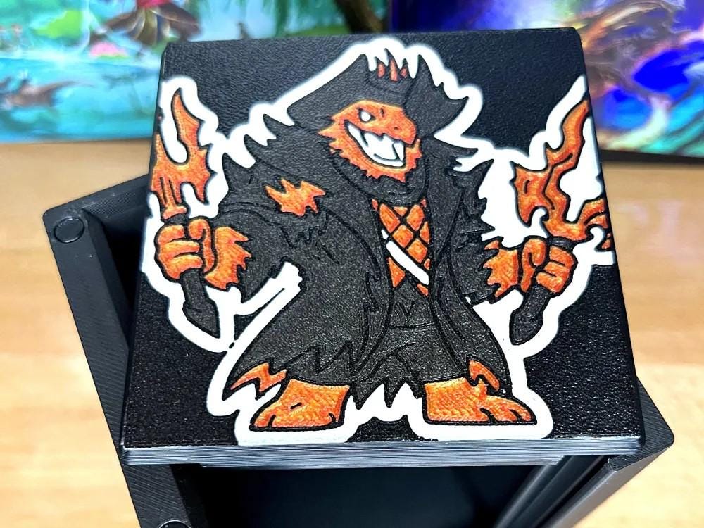 Laughing Jasper Flint - Magnetic Commander Showcase Deck Box - Etsy