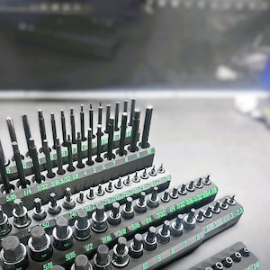 87 pc TORX and Hex Bit Socket Holder Set