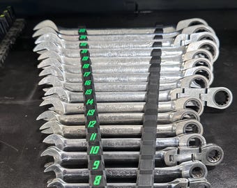 Magnetic Wrench Organizer: Toolbox Space Saver