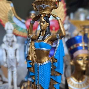 Egyptian Queen Cleopatra Statue, Ancient Egyptian Queen Statue, Dancing Queen Cleopatra Statue from Egypt, Egyptian Cleopatra Figurine (205)