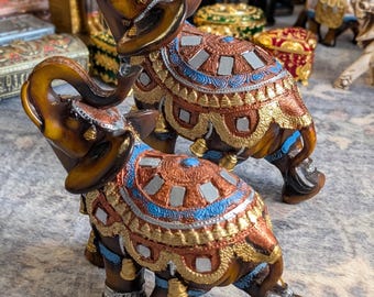 装飾用ブロンズ象の彫刻 | 象の置物 | 手作り象の彫刻 | 家庭および