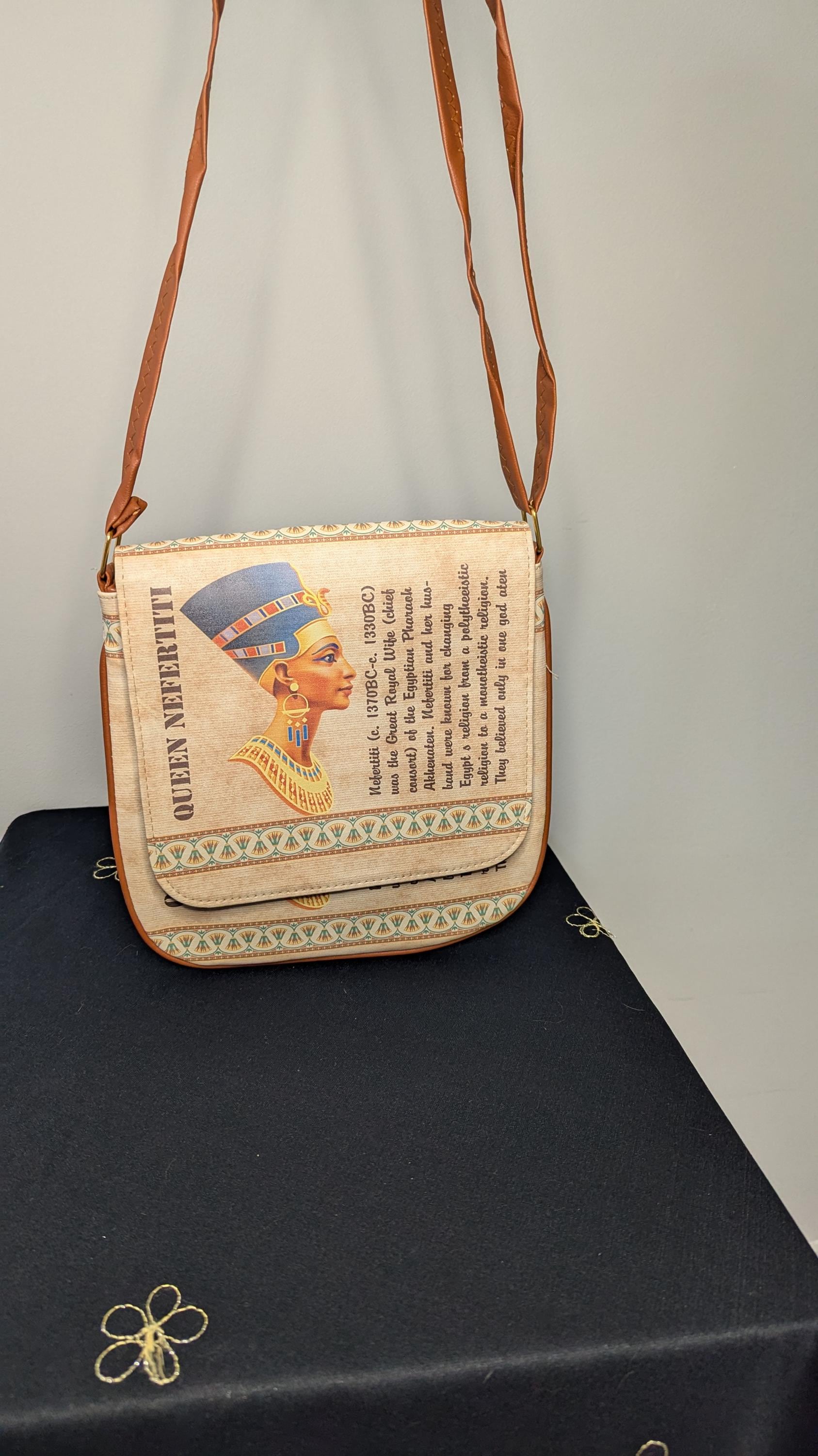Ancient Egypt Gold Intricate Leather Tote Bag Eye of Horus LT7 main image 0